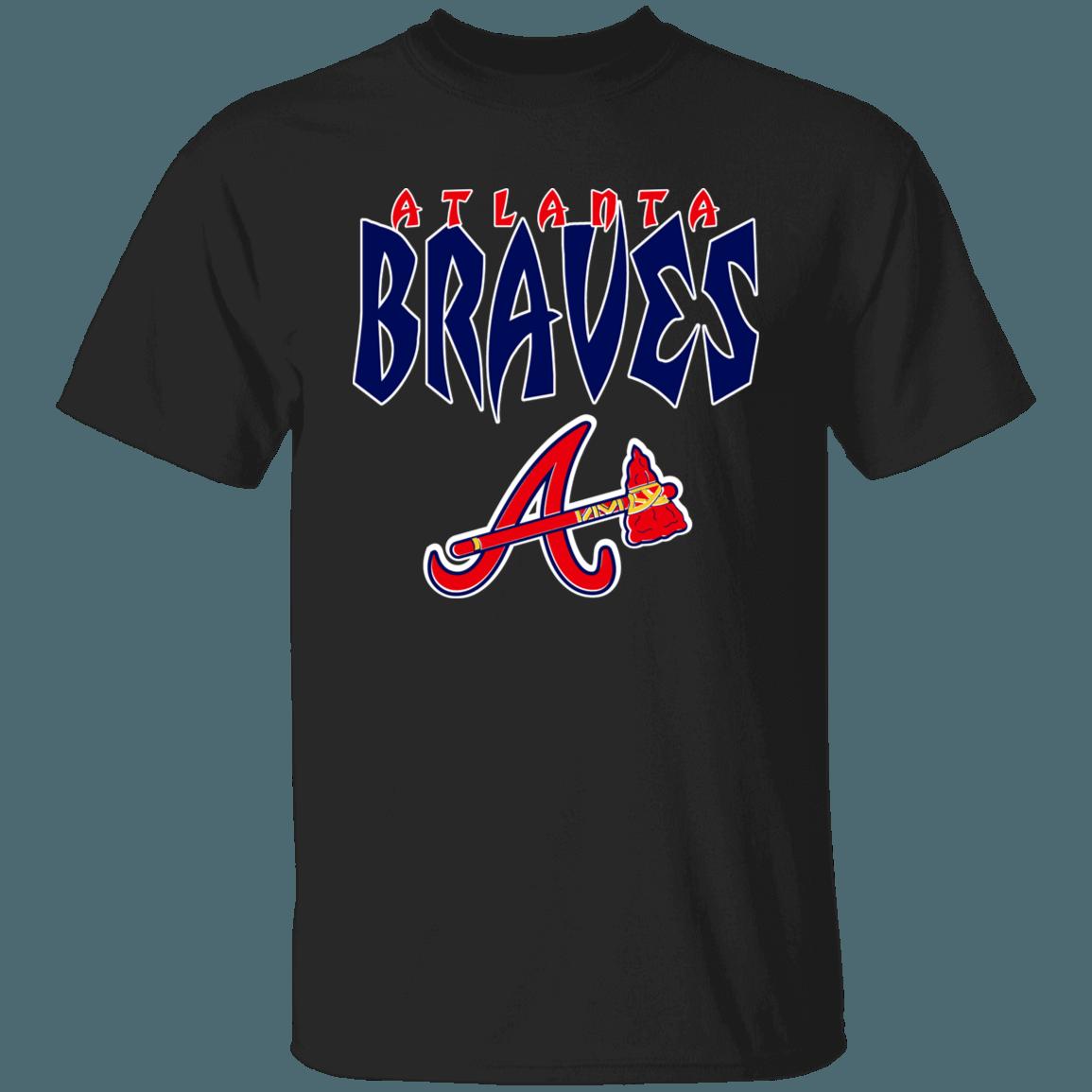 Atlanta Braves Vintage MLB T-Shirt Sweatshirt Hoodie Gifts for Baseball Fans - Image 3