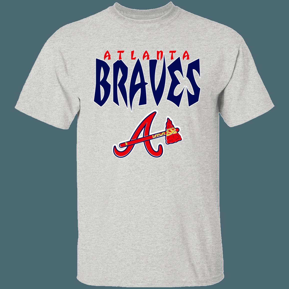 Atlanta Braves Vintage MLB T-Shirt Sweatshirt Hoodie Gifts for Baseball Fans - Image 4