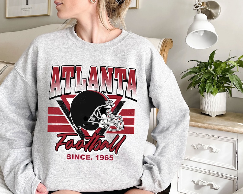 Atlanta Football Team Sweatshirt, Retro Atlanta Football Shirt for NFL Fans - Image 2