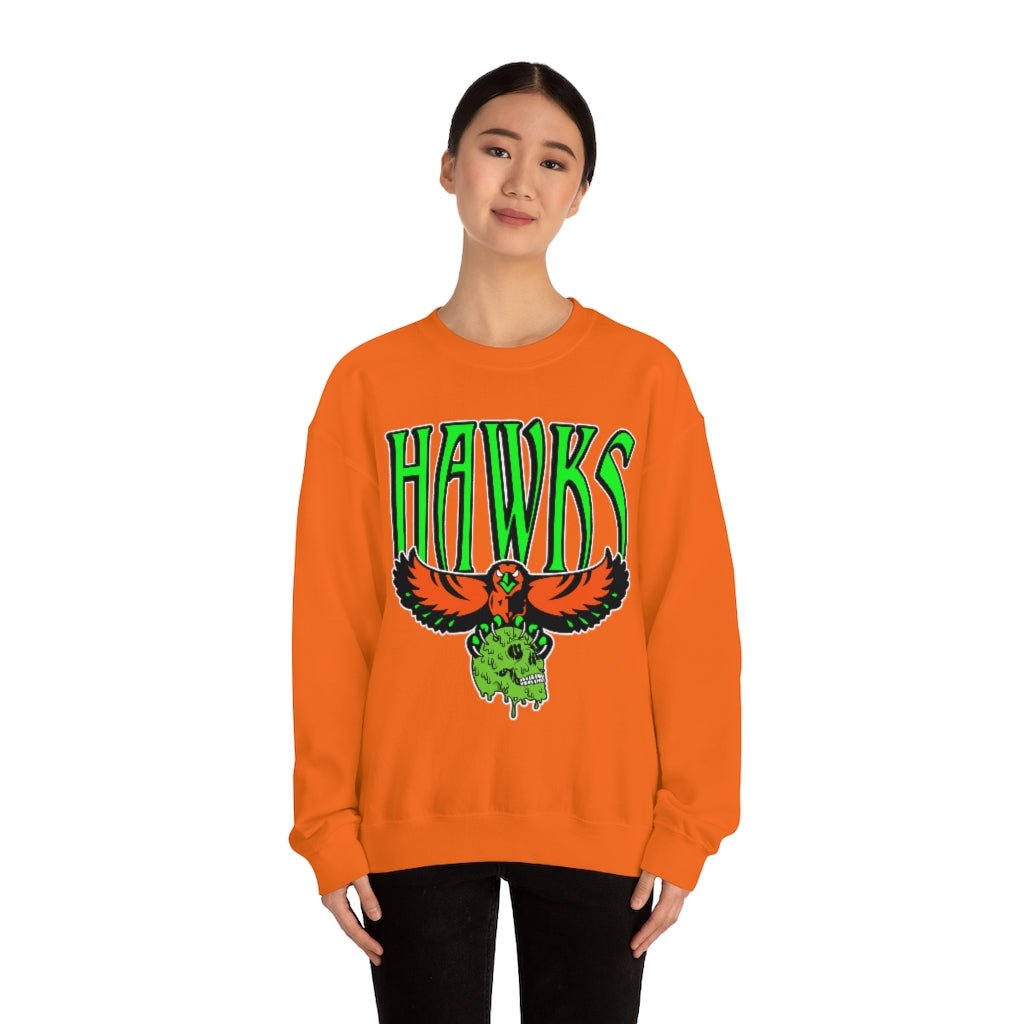 Atlanta Hawks HALLOWEEN Retro NBA Sweatshirt Hoodie Shirt For NBA Fans - Image 2