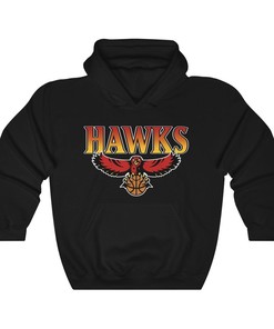 Atlanta Hawks Vintage 90's NBA Sweatshirt Hoodie Shirt For NBA Fans