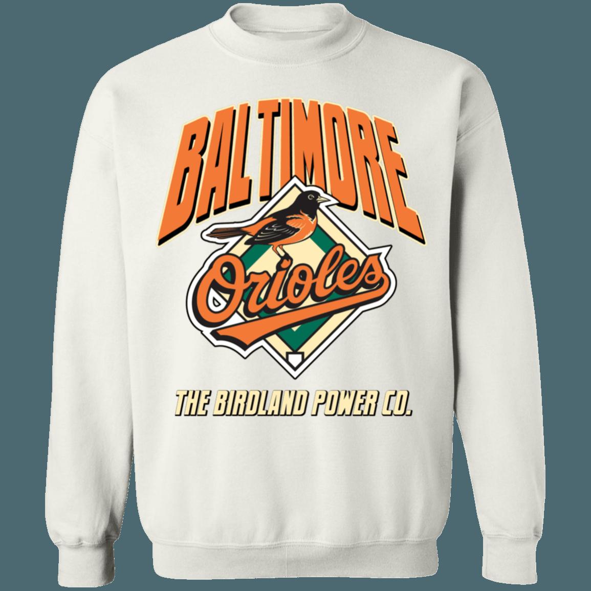 Baltimore Orioles BIRDLAND Vintage MLB Crewneck Sweatshirt Hoodie Shirt Gifts for MLB Fans - Image 4