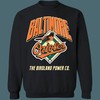 Baltimore Orioles BIRDLAND Vintage MLB Crewneck Sweatshirt Hoodie Shirt for Baseball Fans