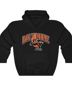 Baltimore Orioles Vintage 90's MLB Hoodie Sweatshirt Sport Shirt