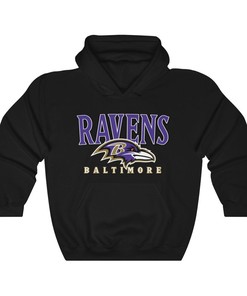 Baltimore Ravens Retro NFL Unisex Hoodie Sweatshirt Sport Shirt