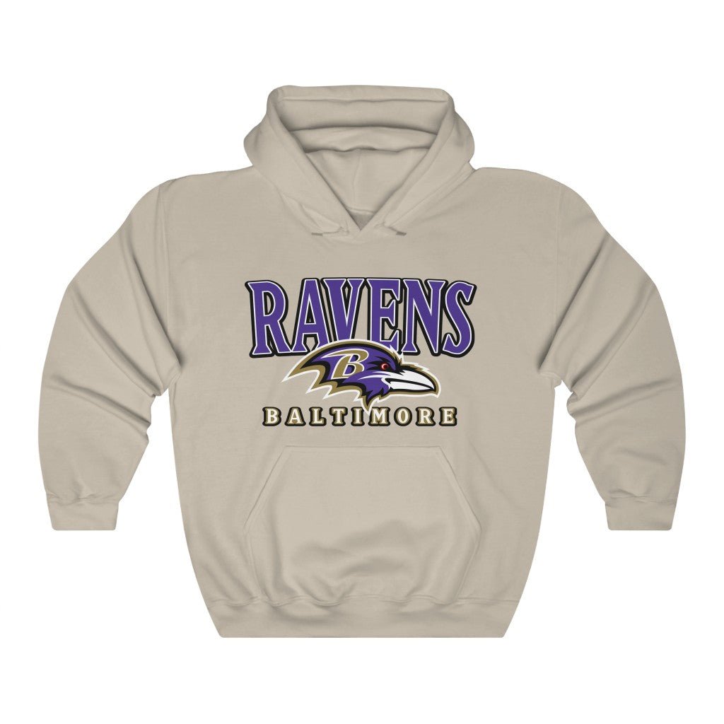 Baltimore Ravens Retro NFL Unisex Hoodie Sweatshirt Sport Shirt - Image 3