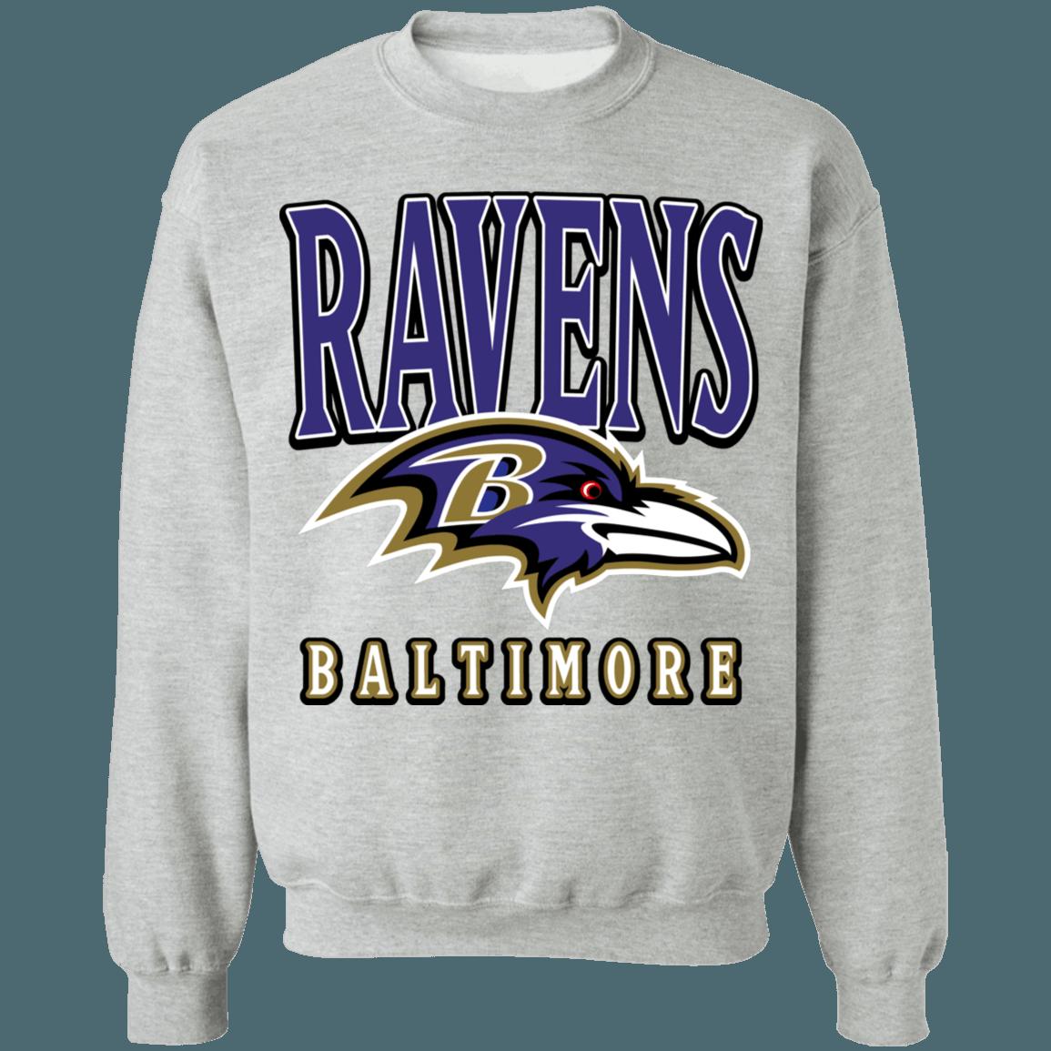 Baltimore Ravens Vintage NFL American Football Lover Sweatshirt Hoodie - Image 2