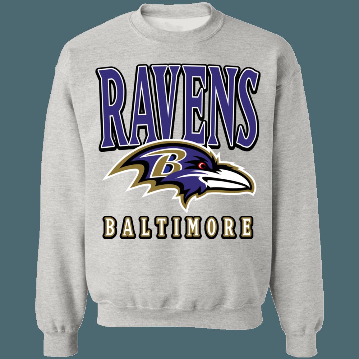 Baltimore Ravens Vintage NFL American Football Lover Sweatshirt Hoodie - Image 4