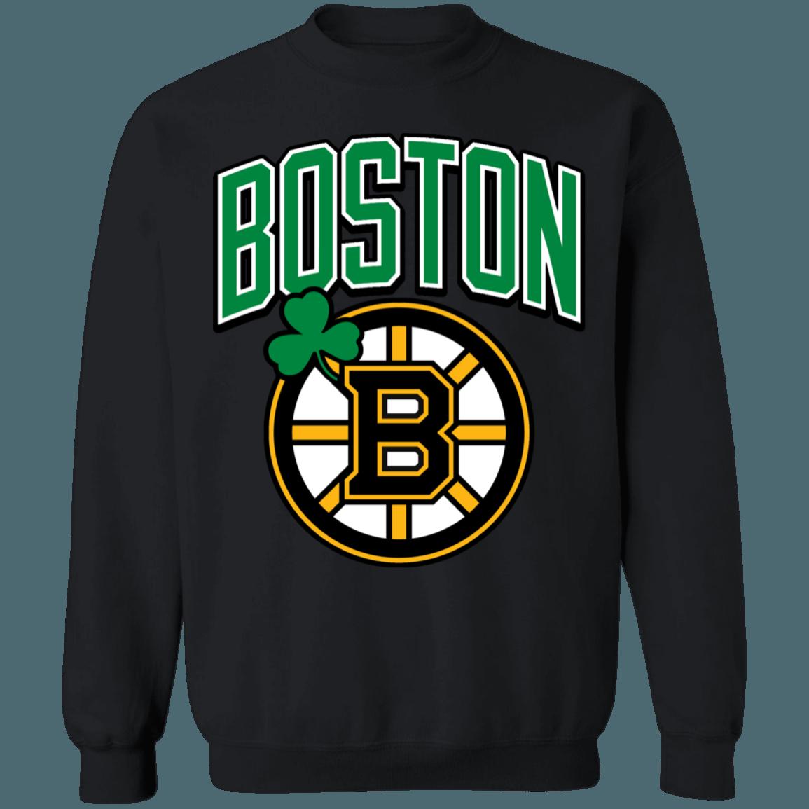 Boston Bruins Celtics Retro NHL NBA Vintage Sweatshirt Hoodie Shirt For NBA Fans - Image 2
