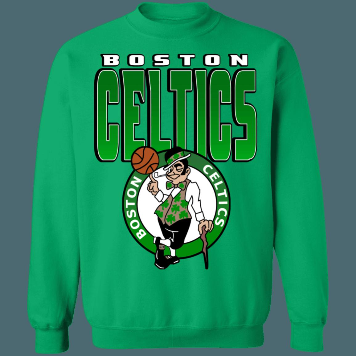 Boston Celtics GRADIENT Retro NBA Vintage Sweatshirt Hoodie Shirt For NBA Fans - Image 3
