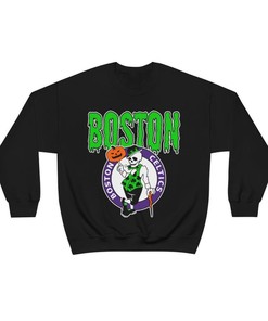 Boston Celtics HALLOWEEN Retro NBA Sweatshirt Hoodie Shirt For NBA Fans