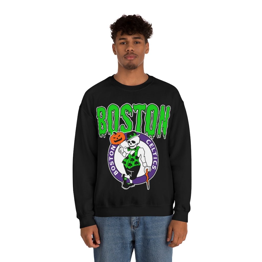 Boston Celtics HALLOWEEN Retro NBA Sweatshirt Hoodie Shirt For NBA Fans - Image 3