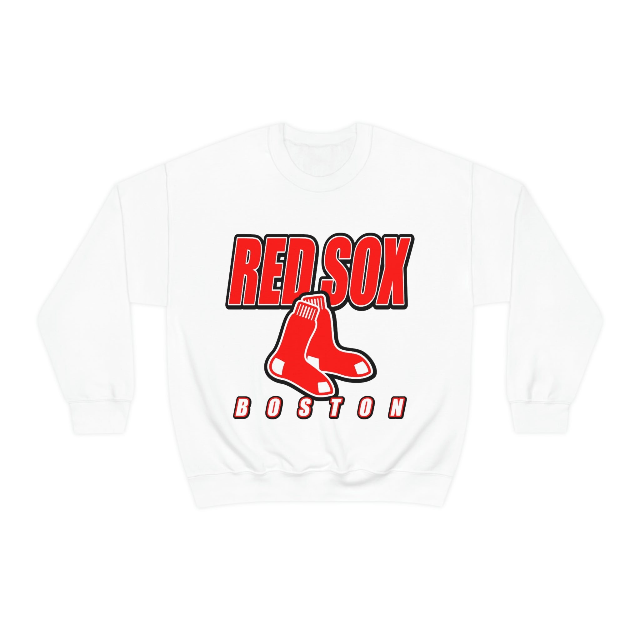 Boston Red Sox Vintage 90's MLB Crewneck Sweatshirt Hoodie Shirt for Baseball Fans - Image 3