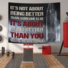 Boxing Gym Banner Tapestry Wall Decor Motivation Quote Boxing Gift, Motivational Fitness Inspiration Flag