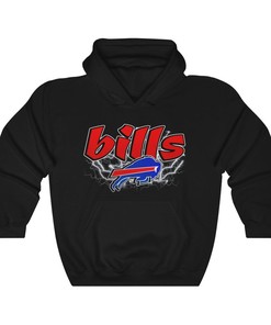 Buffalo Bills 90's Vintage NFL Hoodie Sweatshirt Sport Shirt Sweatshirt