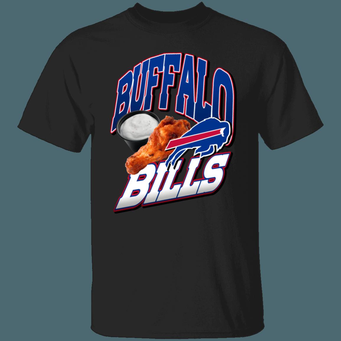 Buffalo Bills BUFFALO WINGS NFL T-Shirt Sweatshirt Hoodie Gifts for Fans - Image 3