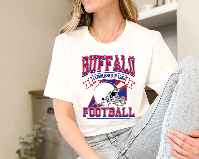 Buffalo Football Team Sweatshirt, Retro Buffalo Football Shirt for NFL Fans - Image 3