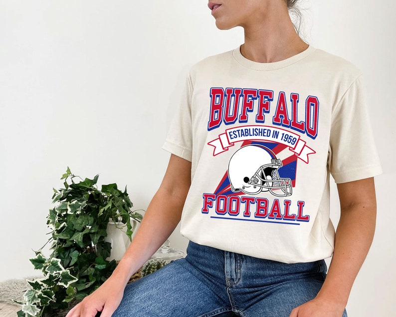 Buffalo Football Team Sweatshirt, Retro Buffalo Football Shirt for NFL Fans - Image 4