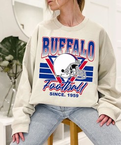 Buffalo Football Team Sweatshirt, Vintage Buffalo Football Shirt for NFL Fans