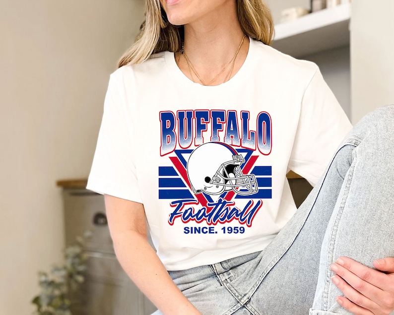 Buffalo Football Team Sweatshirt, Vintage Buffalo Football Shirt for NFL Fans - Image 3