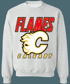 Calgary Flames 90's Retro NHL Sweatshirt Hoodie TShirt For Hockey Lovers