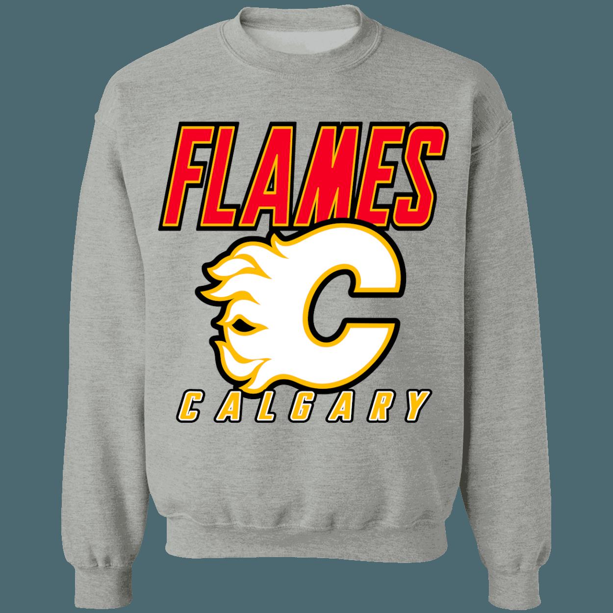 Calgary Flames 90's Retro NHL Sweatshirt Hoodie TShirt For Hockey Lovers - Image 2