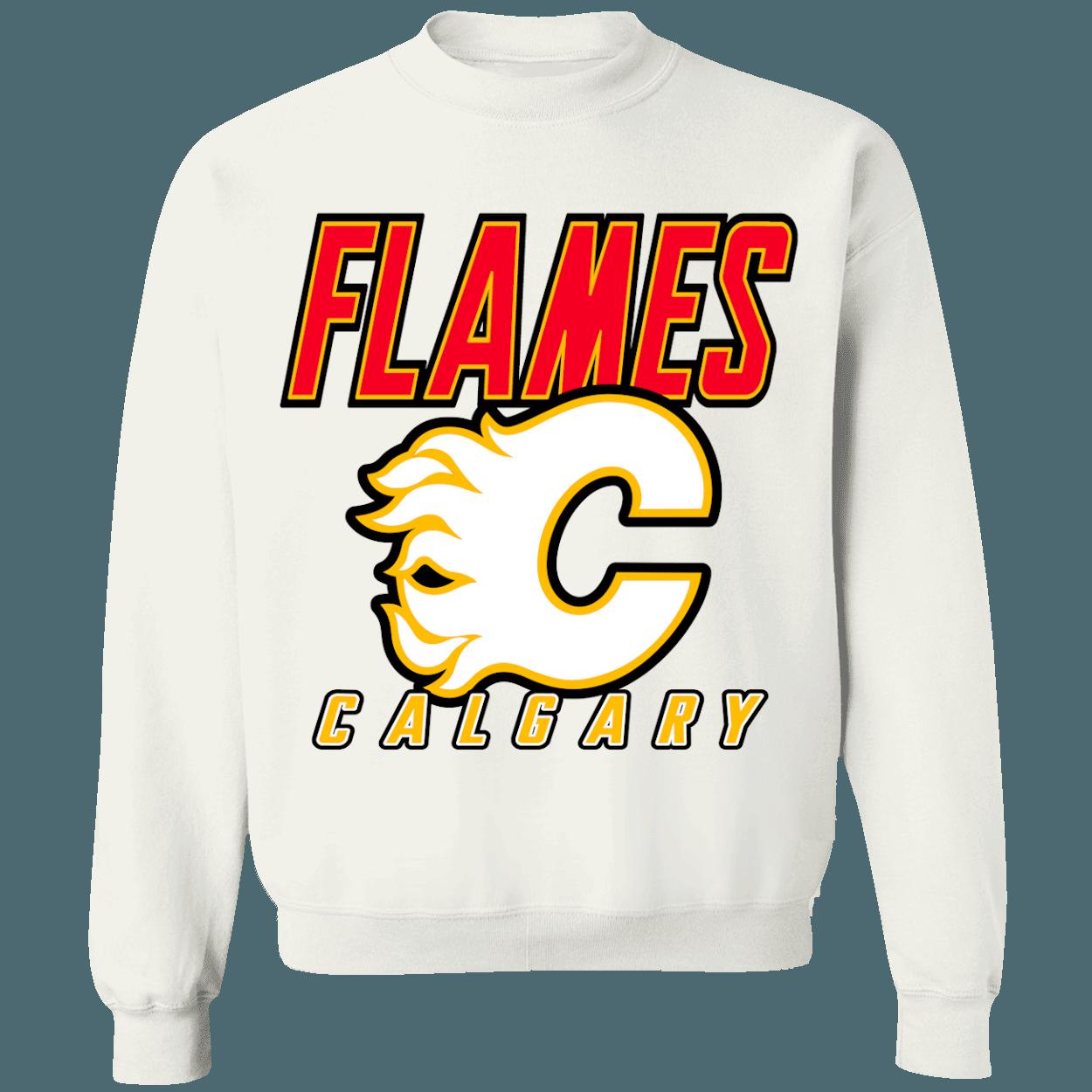 Calgary Flames 90's Retro NHL Sweatshirt Hoodie TShirt For Hockey Lovers - Image 3