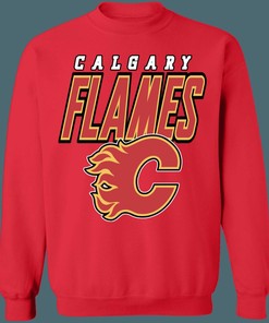 Calgary Flames Vintage NHL Sweatshirt Hoodie TShirt For Hockey Lovers