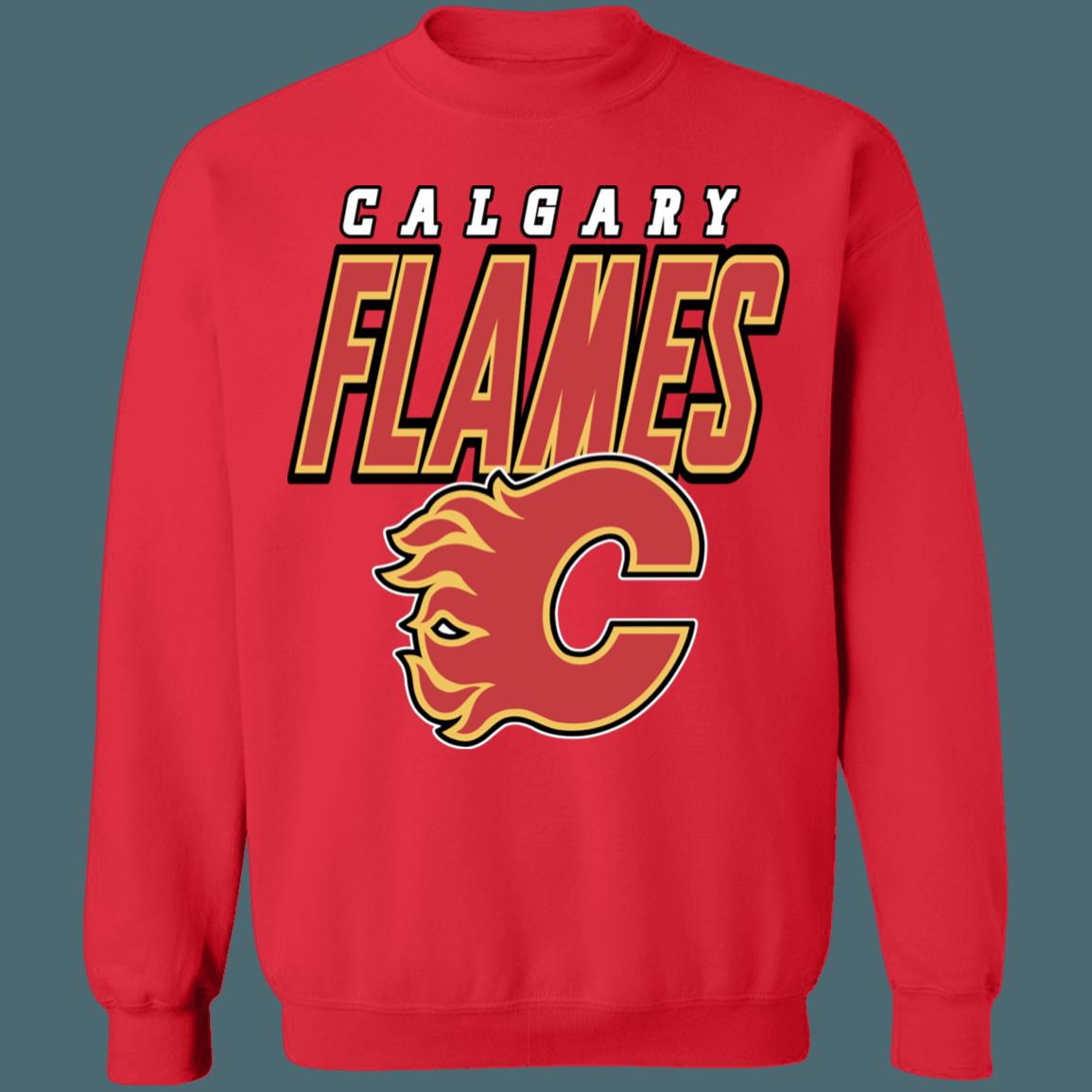Calgary Flames Vintage NHL Sweatshirt Hoodie TShirt For Hockey Lovers