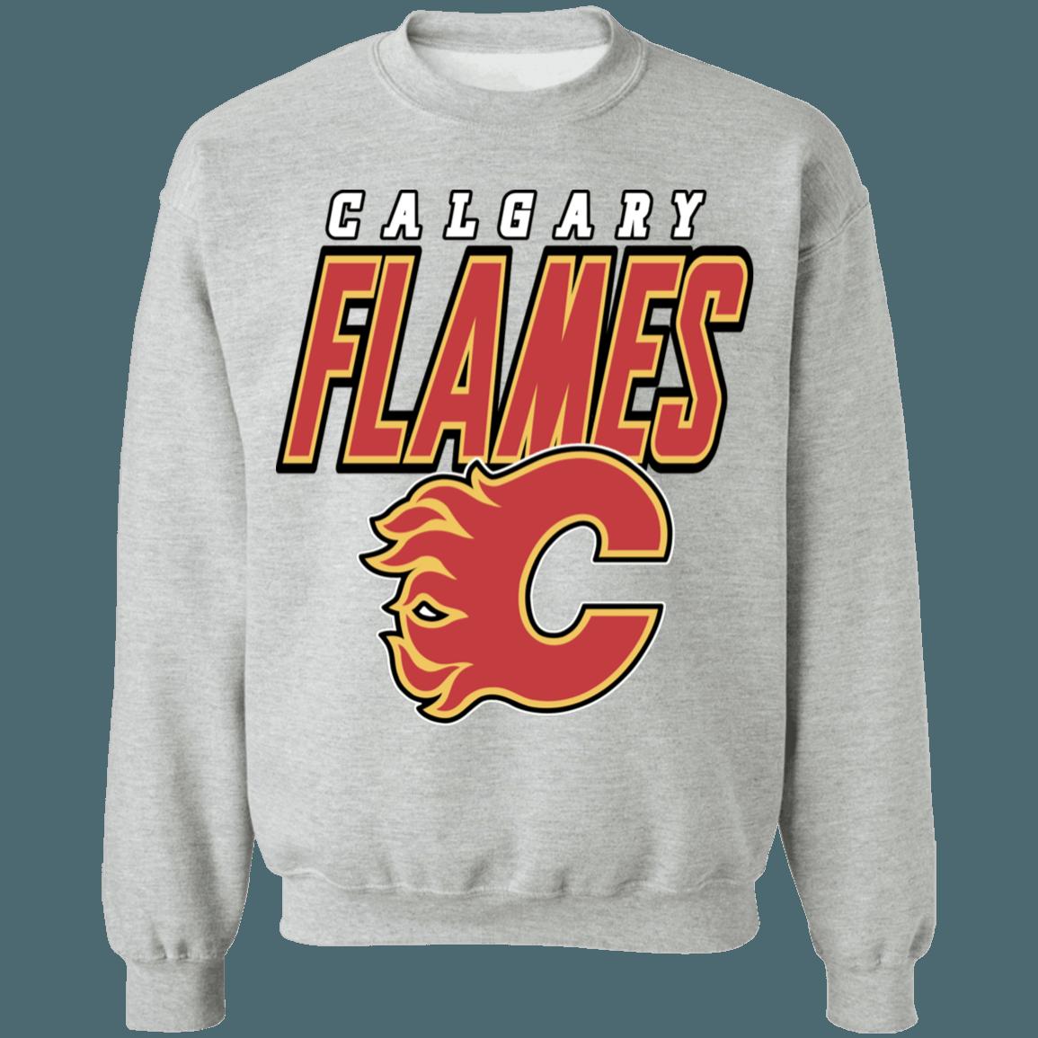Calgary Flames Vintage NHL Sweatshirt Hoodie TShirt For Hockey Lovers - Image 2