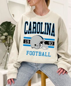 Carolina Football Sweatshirt, Vintage Retro Carolina Football Shirt for NFL Fans