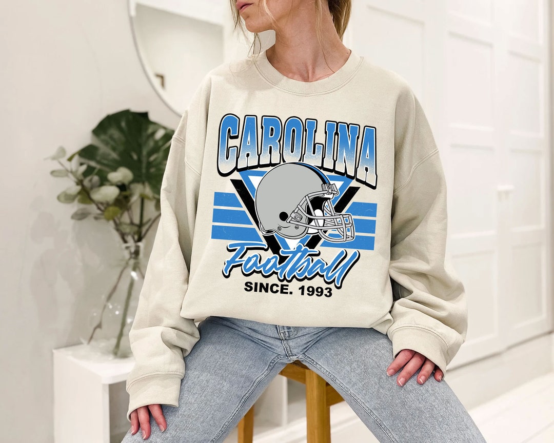 Carolina Football Team Sweatshirt, Retro Carolina Football Shirt for NFL Fans