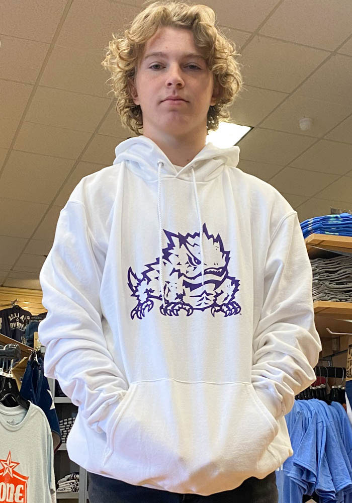 Champion Tcu Horned Frogs Mens Big Tcu Shirt Sweatshirt Hoodie, Vintage Ncaa Fans, Tcu Student Gifts