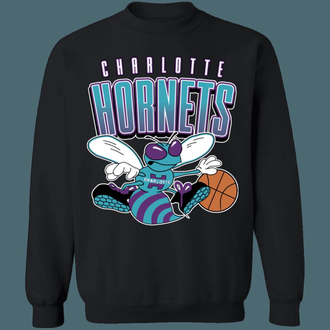 Charlotte Hornets 90's Vintage NBA Sweatshirt Hoodie Shirt For NBA Fans - Image 2