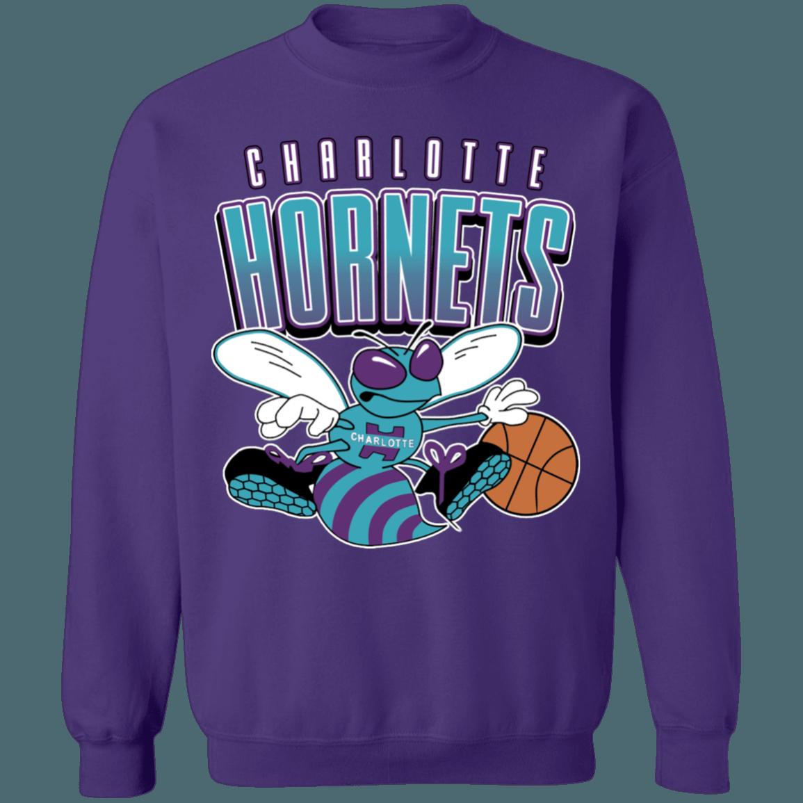 Charlotte Hornets 90's Vintage NBA Sweatshirt Hoodie Shirt For NBA Fans - Image 3