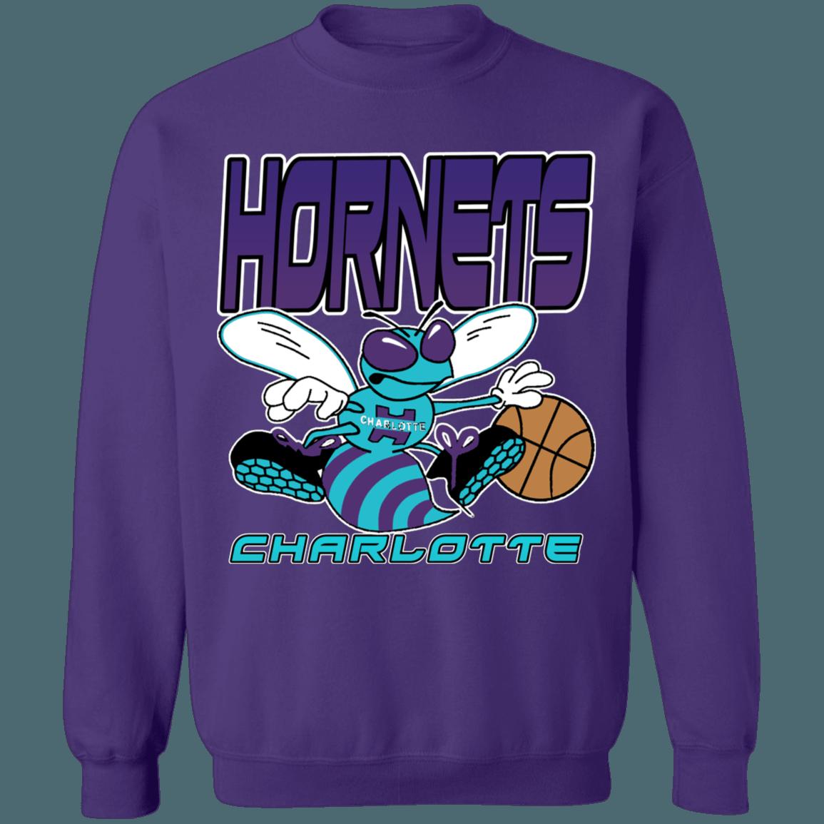 Charlotte Hornets GRADIENT Retro NBA Vintage Sweatshirt Hoodie Shirt For NBA Fans - Image 4
