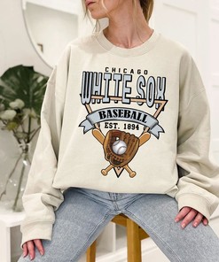 Chicago Baseball Crewneck Sweatshirt, Vintage Chicago Baseball Shirt, Chicago MLB Shirt, Chicago Fan Shirt