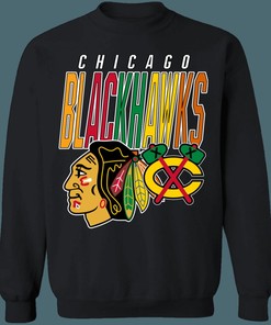 Chicago Blackhawks 1990's Vintage NHL Sweatshirt Hoodie TShirt For Hockey Lovers