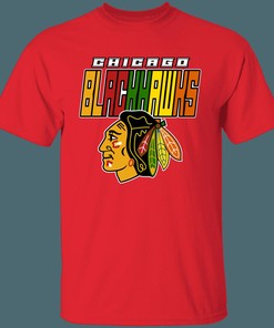 Chicago Blackhawks COLOR RUSH Retro NHL T-Shirt Sweatshirt Hoodie National Hockey League Shirt