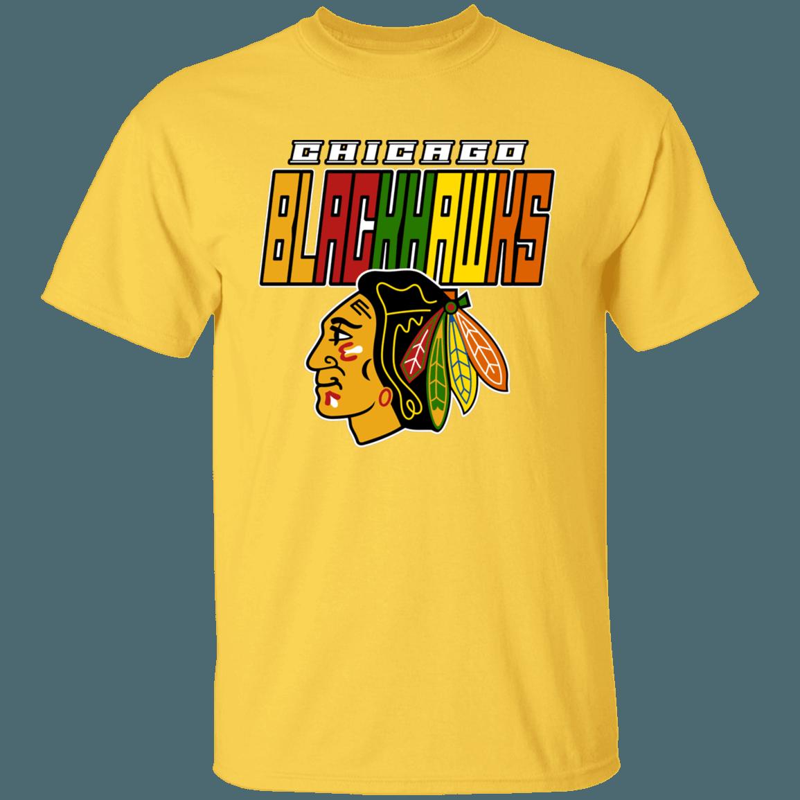 Chicago Blackhawks COLOR RUSH Retro NHL T-Shirt Sweatshirt Hoodie National Hockey League Shirt - Image 4