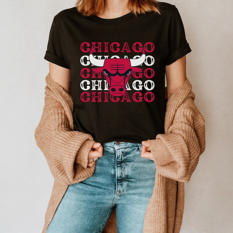 Chicago Bulls Shirt, Chicago Sweatshirt, Chicago Basketball Shirt, NBA Tee, Chicago Sports Shirt, Chicago Gifts