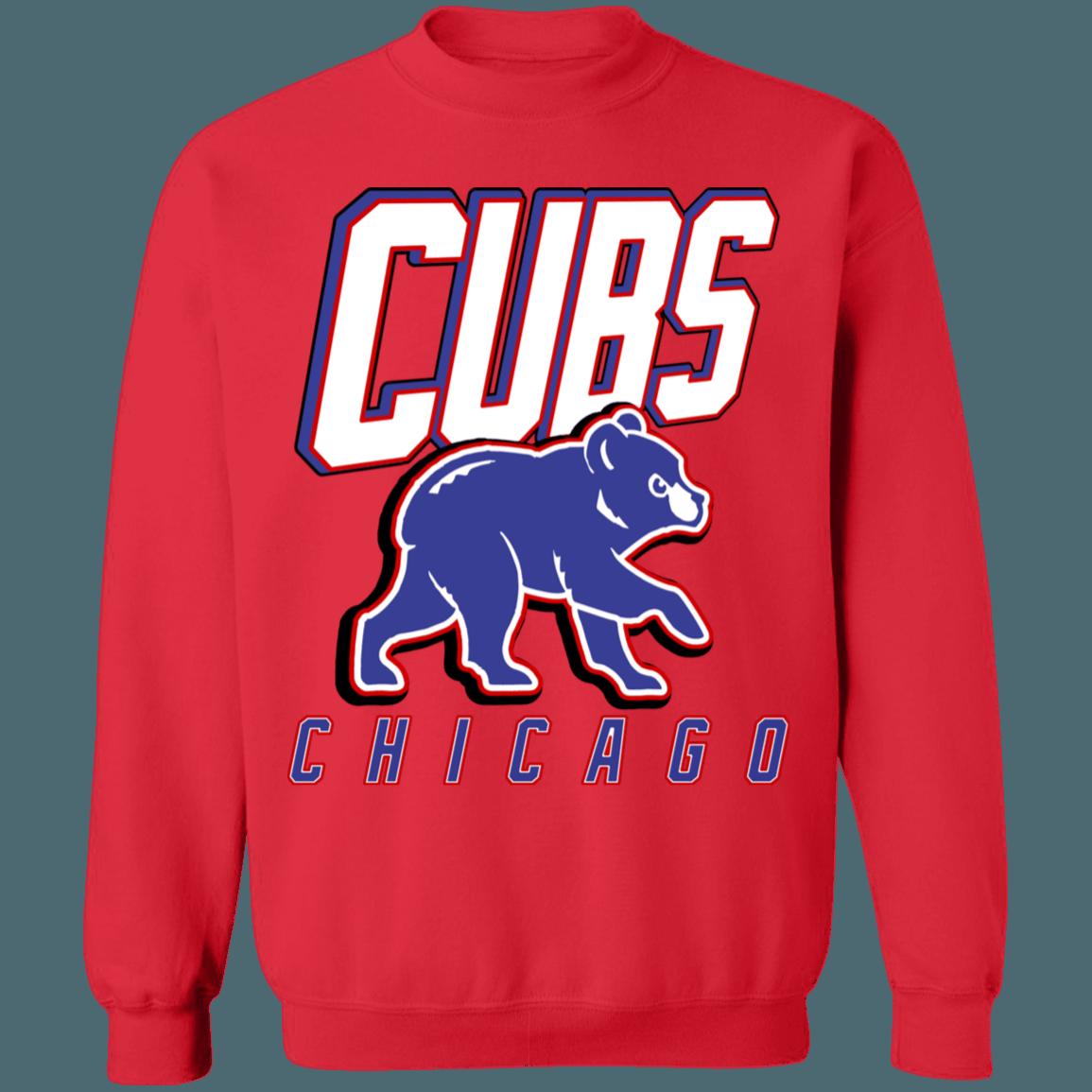 Chicago Cubs BABY BEAR Retro MLB Crewneck Sweatshirt Hoodie Shirt for Baseball Fans