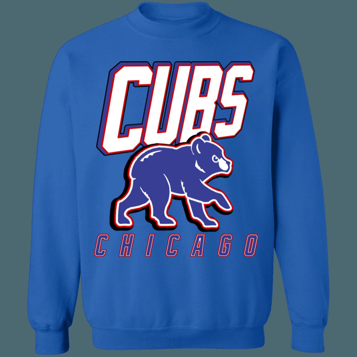 Chicago Cubs BABY BEAR Retro MLB Crewneck Sweatshirt Hoodie Shirt for Baseball Fans - Image 2