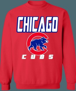 Chicago Cubs Retro MLB Crewneck Sweatshirt Hoodie Shirt for Baseball Fans