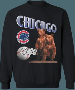 Chicago Cubs Vintage 90's MLB Crewneck Sweatshirt Hoodie Shirt for Baseball Fans