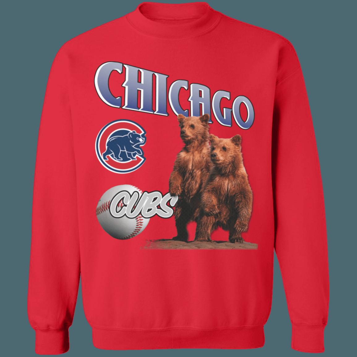 Chicago Cubs Vintage 90's MLB Crewneck Sweatshirt Hoodie Shirt for Baseball Fans - Image 2