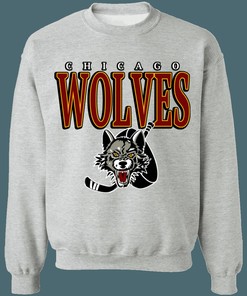 Chicago Wolves Vintage AHL Hockey Unisex Sweatshirt Hoodie Shirt
