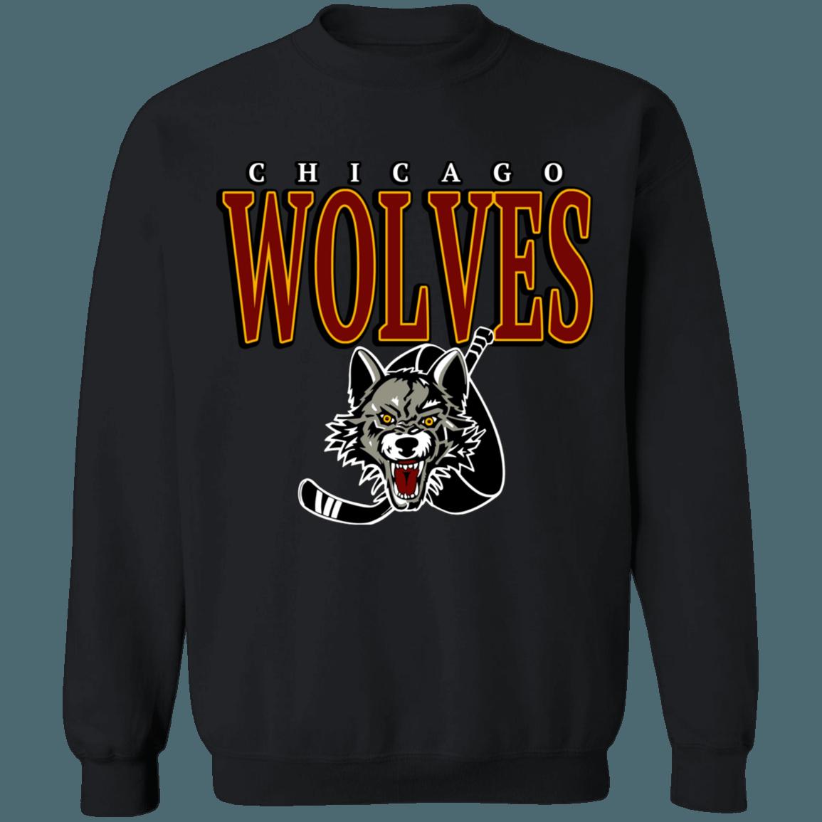 Chicago Wolves Vintage AHL Hockey Unisex Sweatshirt Hoodie Shirt - Image 4