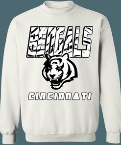 Cincinnati Bengals WHITE TIGER Retro NFL American Football Lover Sweatshirt Hoodie