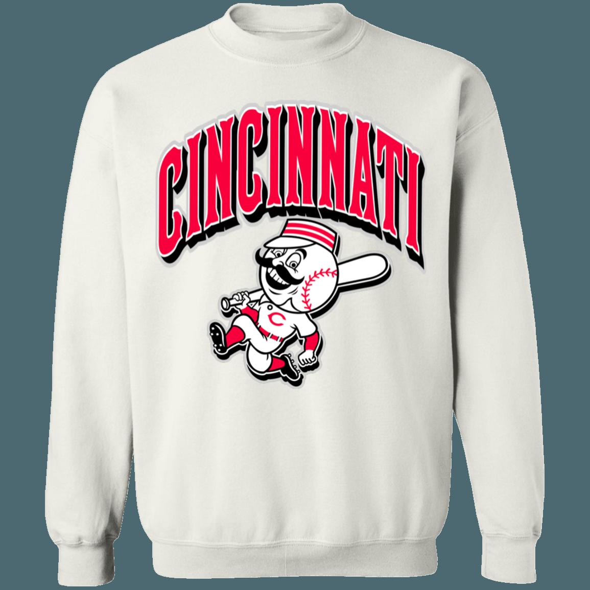 Cincinnati Reds MR.RED Retro MLB Crewneck Sweatshirt Hoodie Shirt for Baseball Fans - Image 4